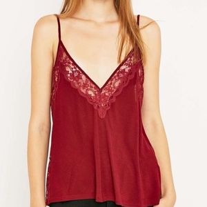 Red Lace Urban Outfitters Tank top